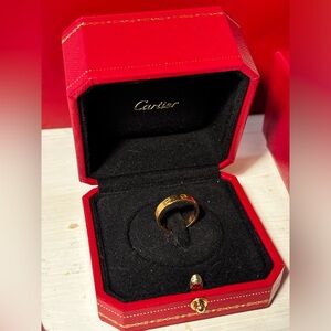 Cartier gold wedding band //size 5